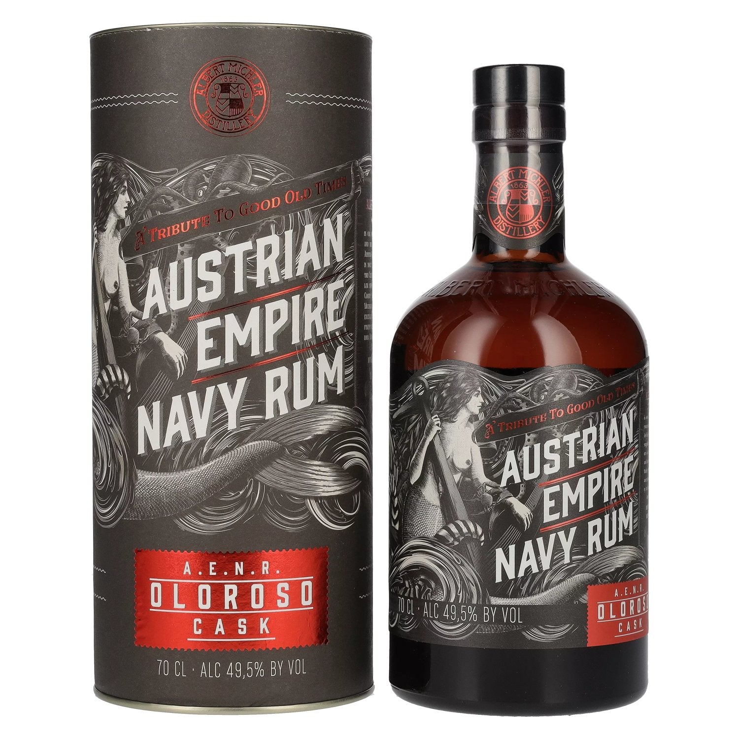 Austrian Empire Navy Rum OLOROSO CASK 49,5% Vol. 0,7l in geschenkverpakking