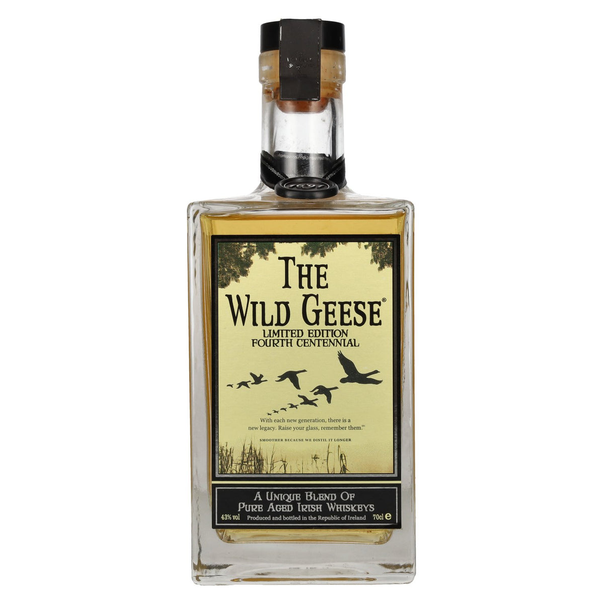 The Wild Geese Whiskey Unique Blend Pure Aged Irish Whiskey Édition limitée 43 % vol. 0,7 l