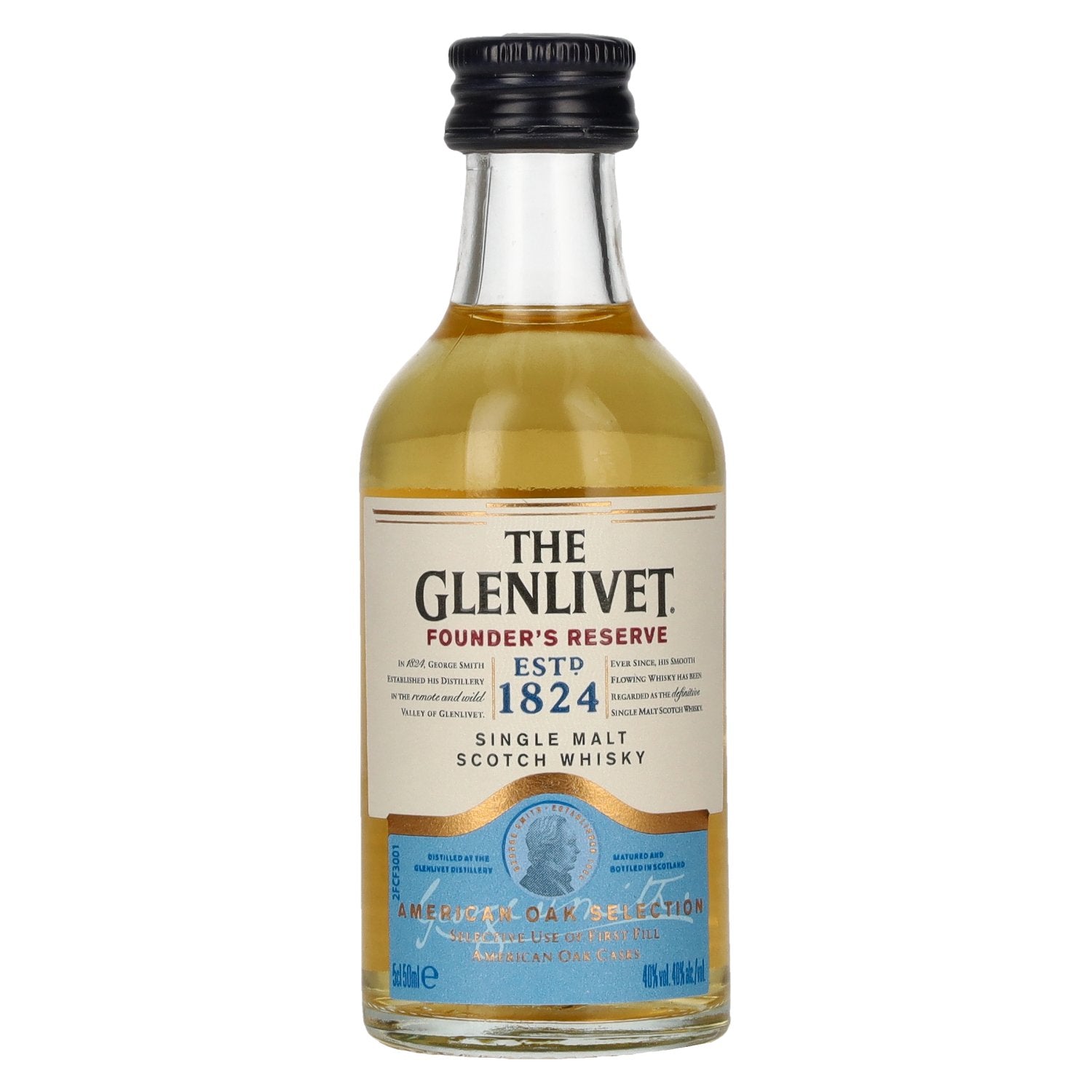 The Glenlivet FOUNDER'S RESERVE Amerikaans eiken selectie 40% Vol. 0,05l
