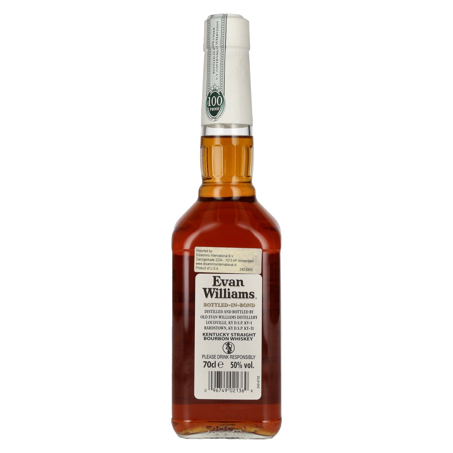 Evan Williams BOTTLED-IN-BOND Kentucky Straight Bourbon Whiskey 50% Vol. 0,7l