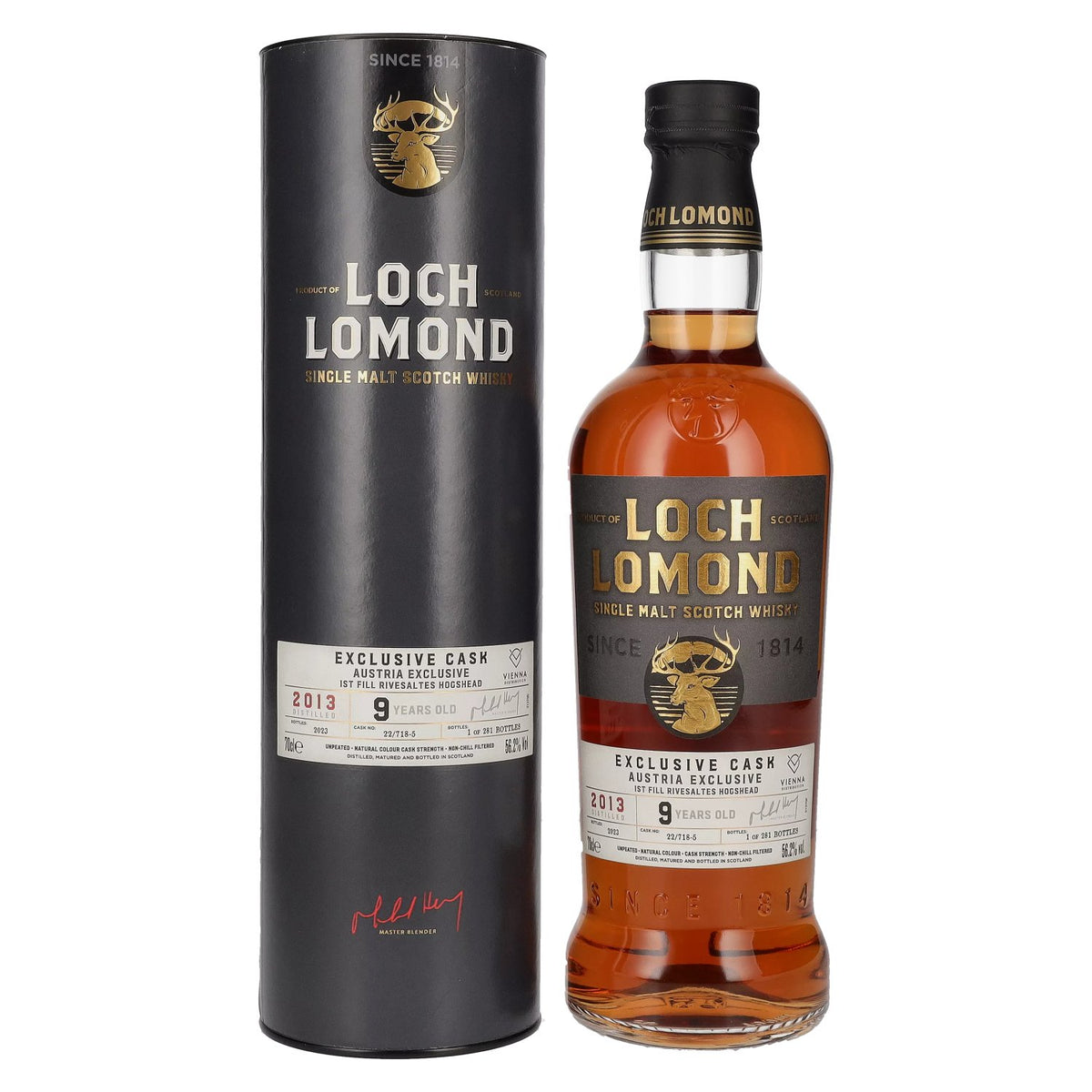 Loch Lomond 9 Years Old RIVESALTES Austria Exclusive Cask 2013 56.2% ABV 0.7l in a gift box
