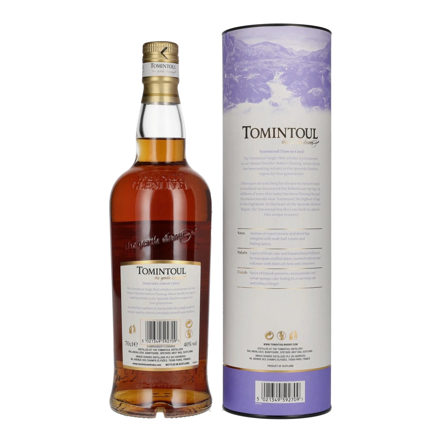 Tomintoul Small Batch Pedro Ximénez Sherry Cask Finish 40% Vol. 0,7l in geschenkverpakking