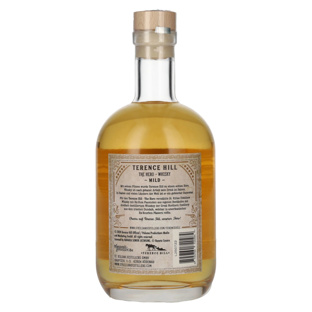 Terence Hill THE HERO Whisky Mild 46 % vol. 0,7 l