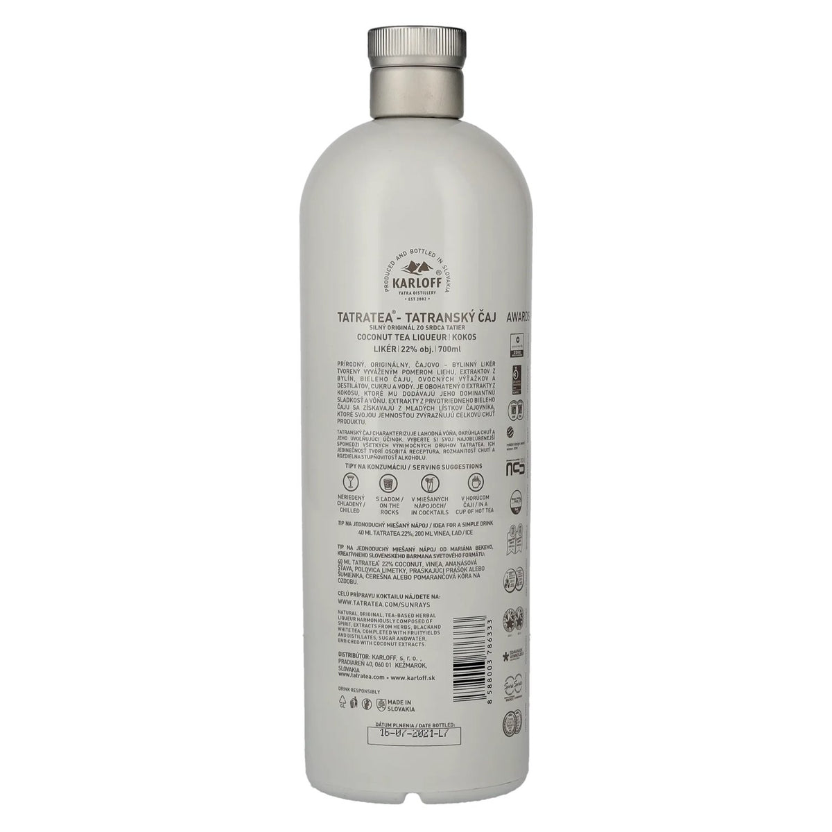 Tatratea Coconut Tea Liqueur 22% vol. 0.7 l