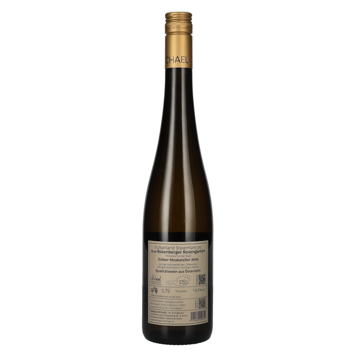MICHAEL Gelber Muskateller Ried Rosenberger Rosengarten Vulkanland Steiermark DAC 2024 13% Vol. 0,75l