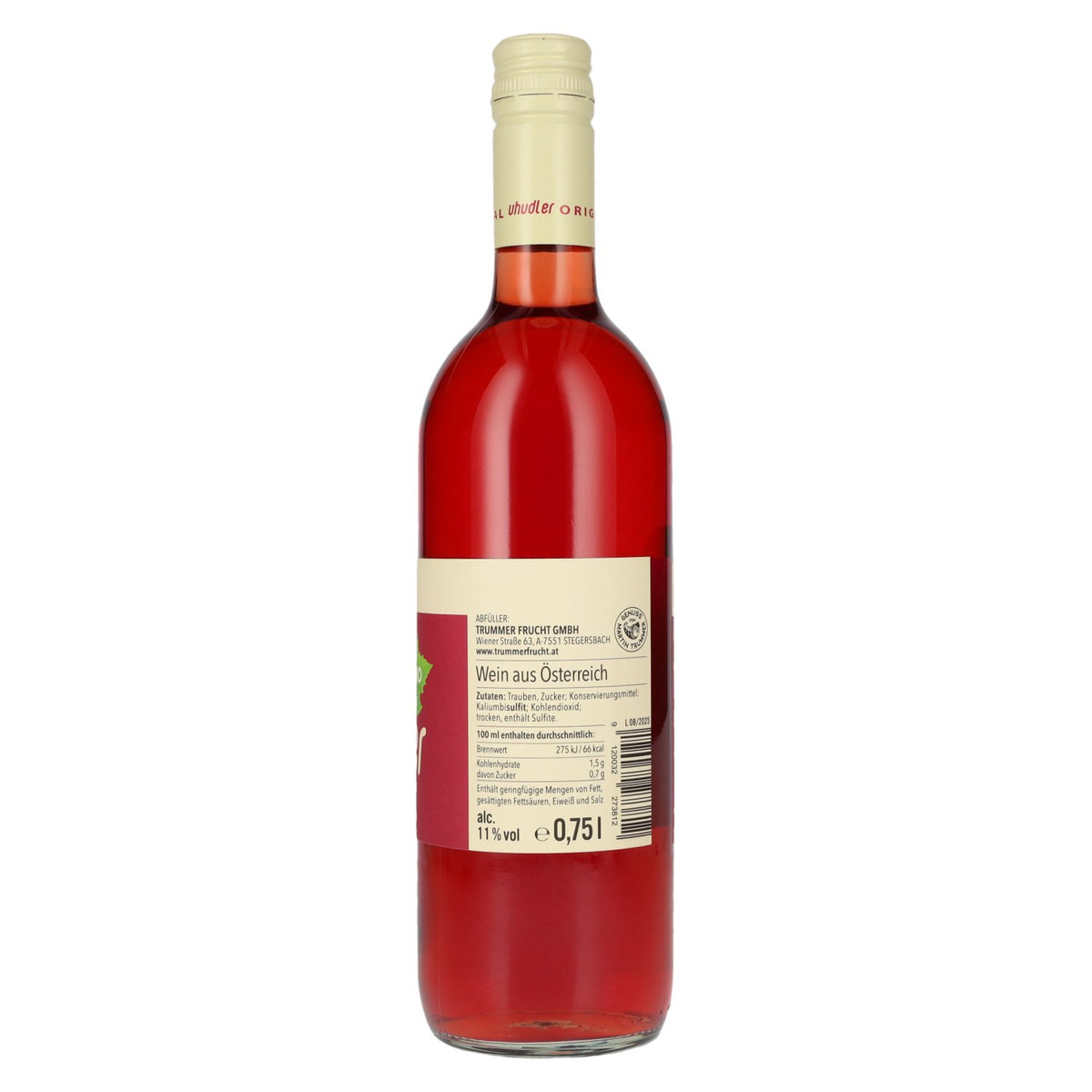 Trummer Uhudler Bio 11% vol. 0,75 l