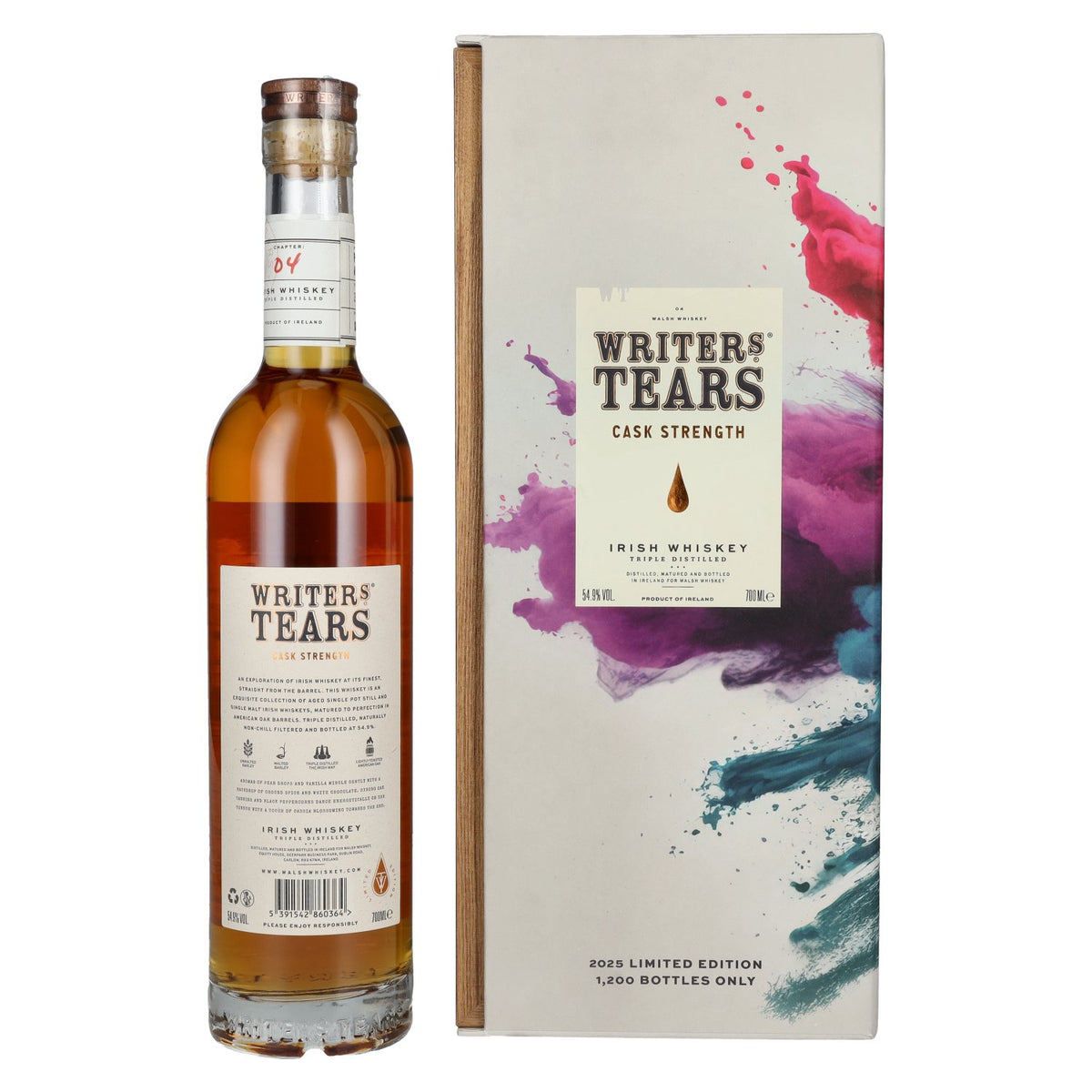 Writer's Tears CASK STRENGTH Irish Whiskey Exclusive Release 2025 54.9% vol. 0.7l in a gift box