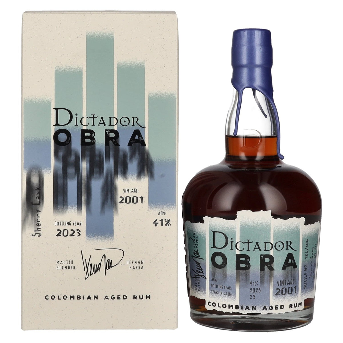 Dictador OBRA VINTAGE 22 Years Old SHERRY CASK Rum 2001 41% Vol. 0,7l in Geschenkbox