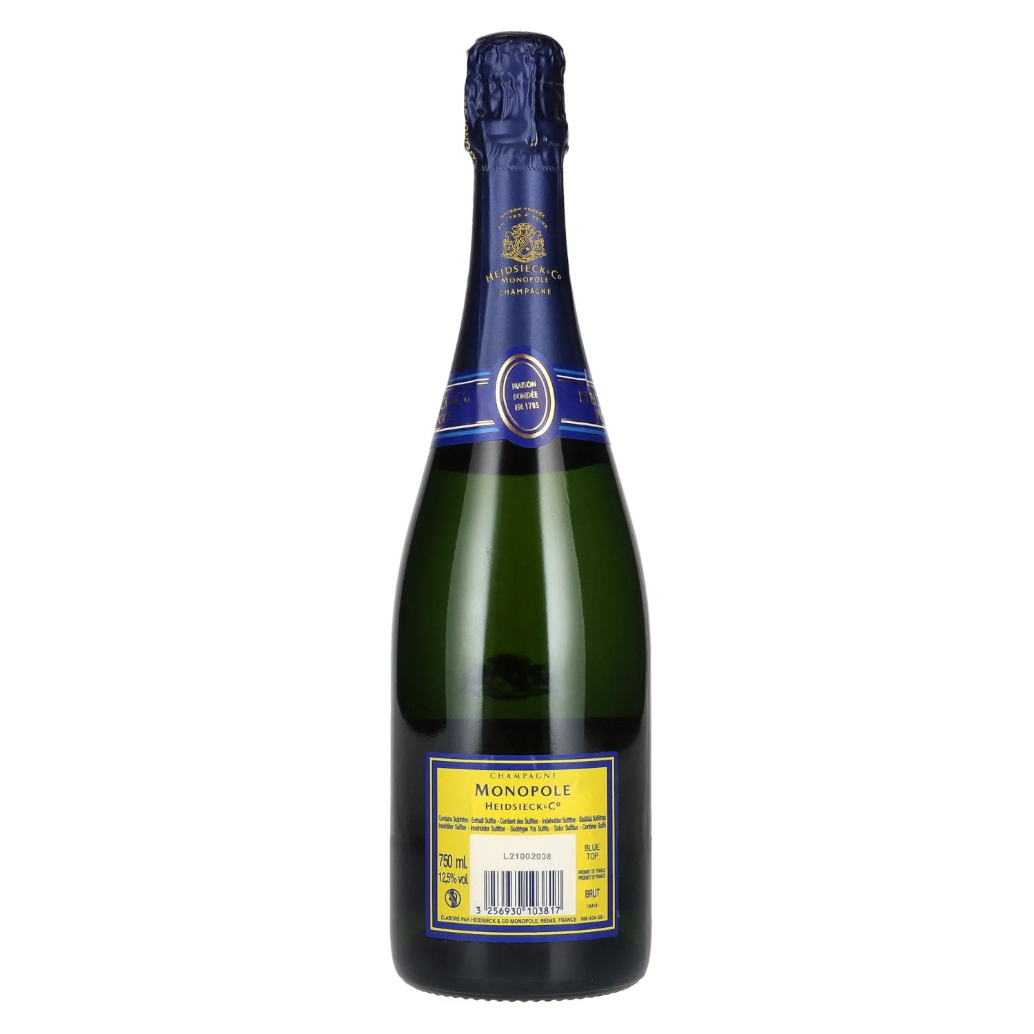 Heidsieck & Co Monopole Champagne BLUE TOP Brut 12,5% Vol. 0,75l