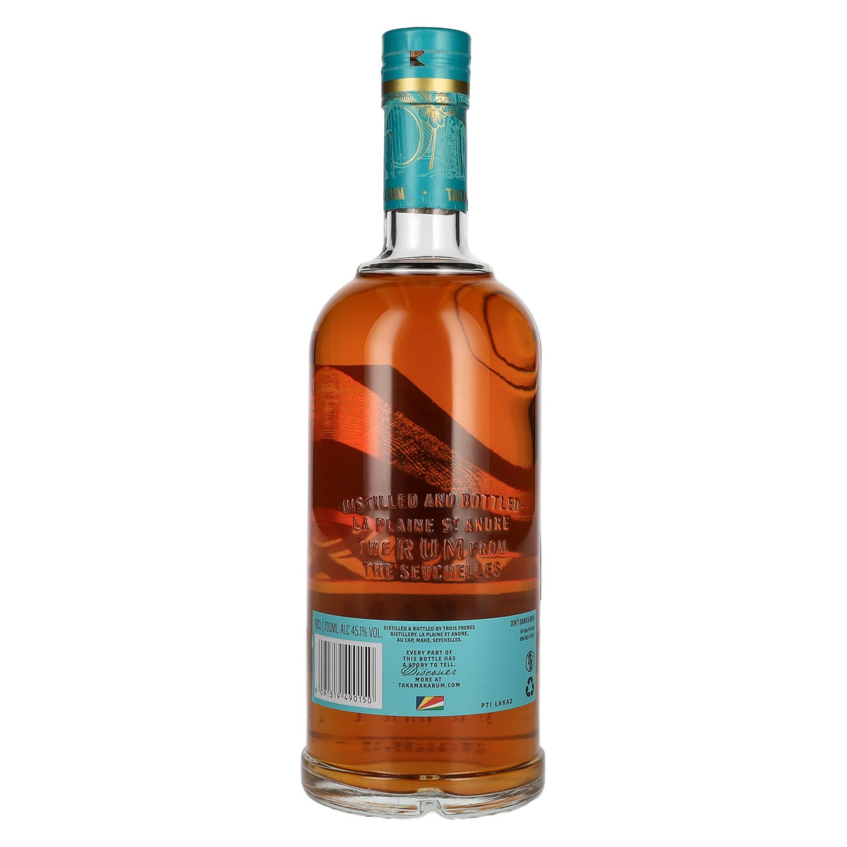 Rhum Takamaka PTI LAKAZ, lot 2, 45,1 % vol., 0,7 l