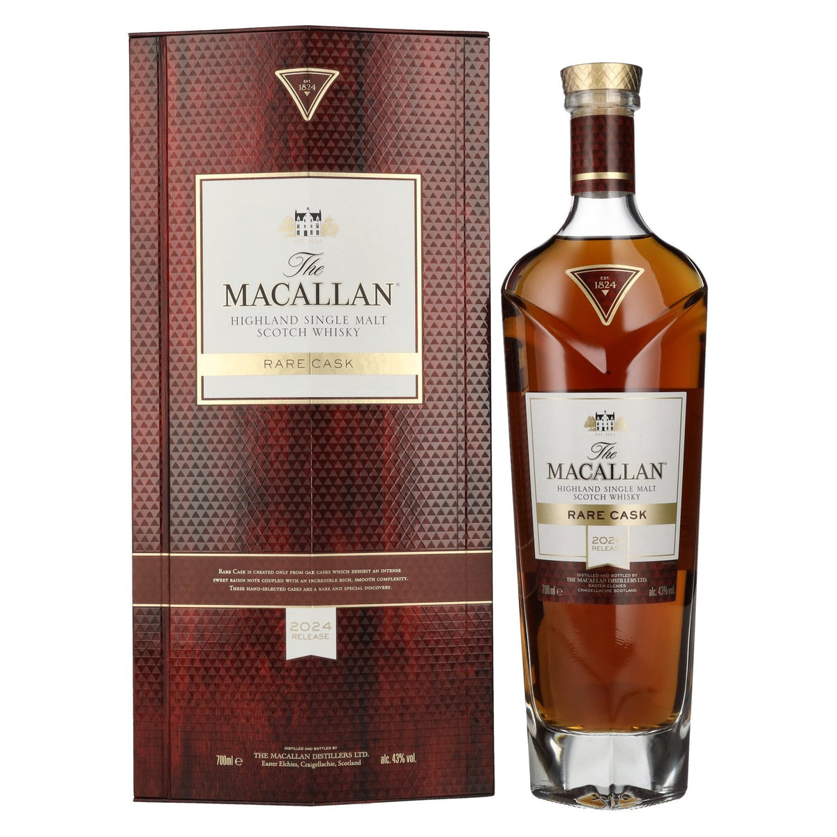 The Macallan Rare Cask Release 2024, 43% ABV, 0.7 litres, in a gift box