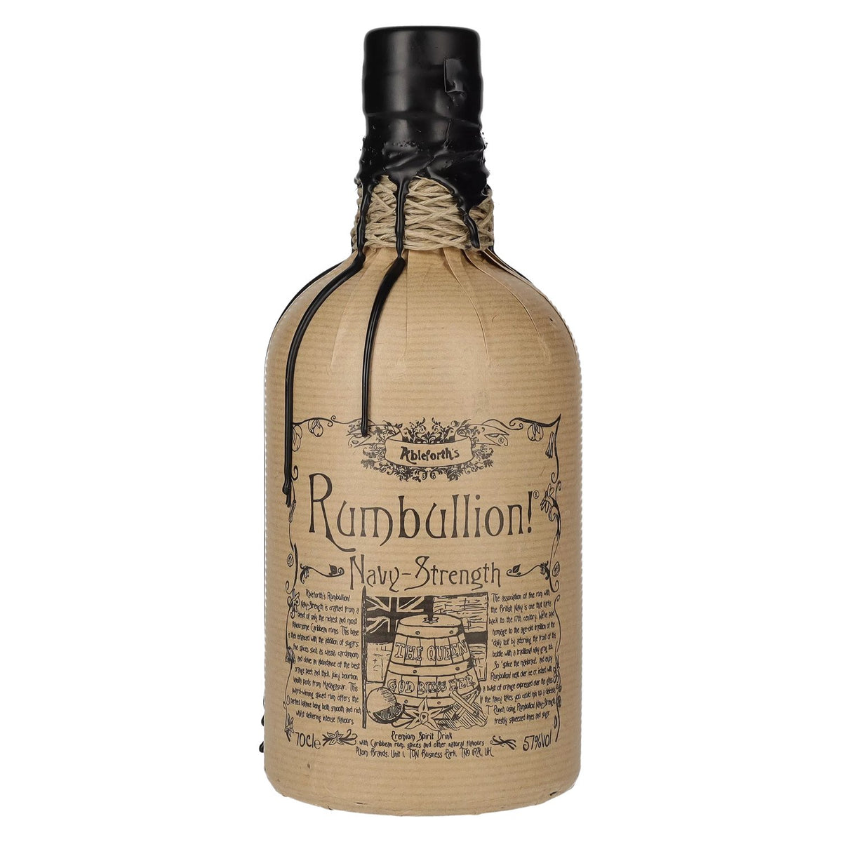 Ableforth's Rumbullion! Marine Sterke Premium Gedistilleerde drank 57% Vol. 0,7l