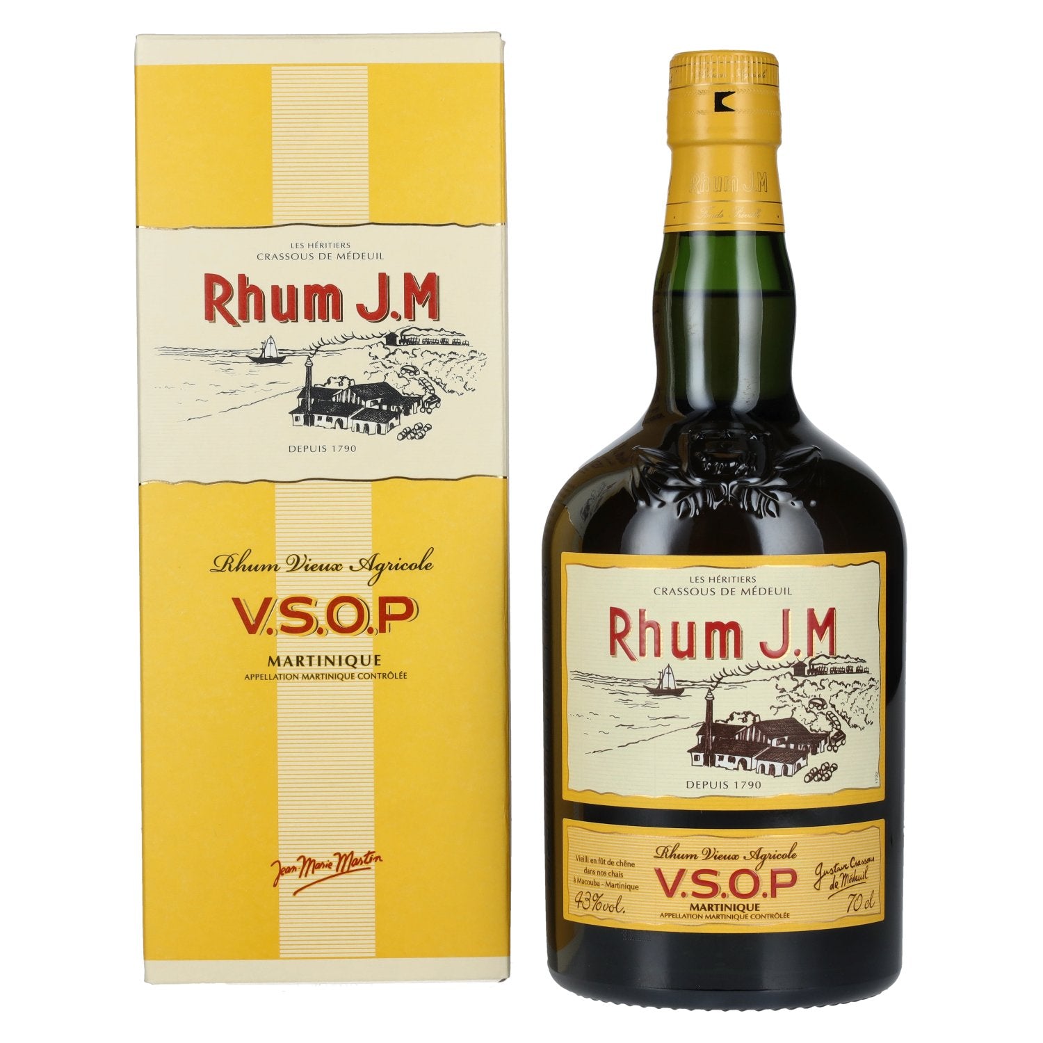 Rhum J.M Vieux Agricole V.S.O.P 43% Vol. 0,7l in Geschenkbox