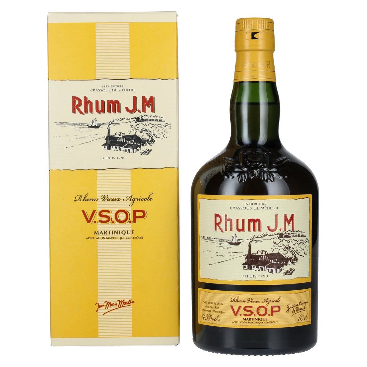 Rhum J.M Vieux Agricole V.S.O.P 43% Vol. 0,7l in Geschenkbox