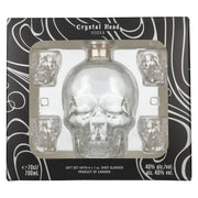 Crystal Head Vodka 40% vol. 0,7 l in een geschenkverpakking met 4 shotglazen