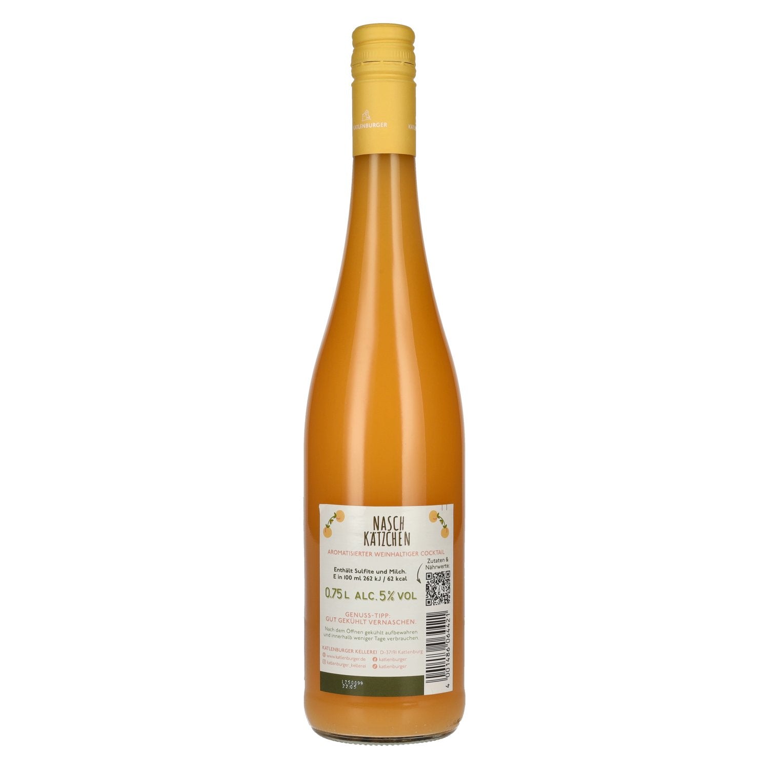 Katlenburger Naschkätzchen Pêche 5% Vol. 0,75l