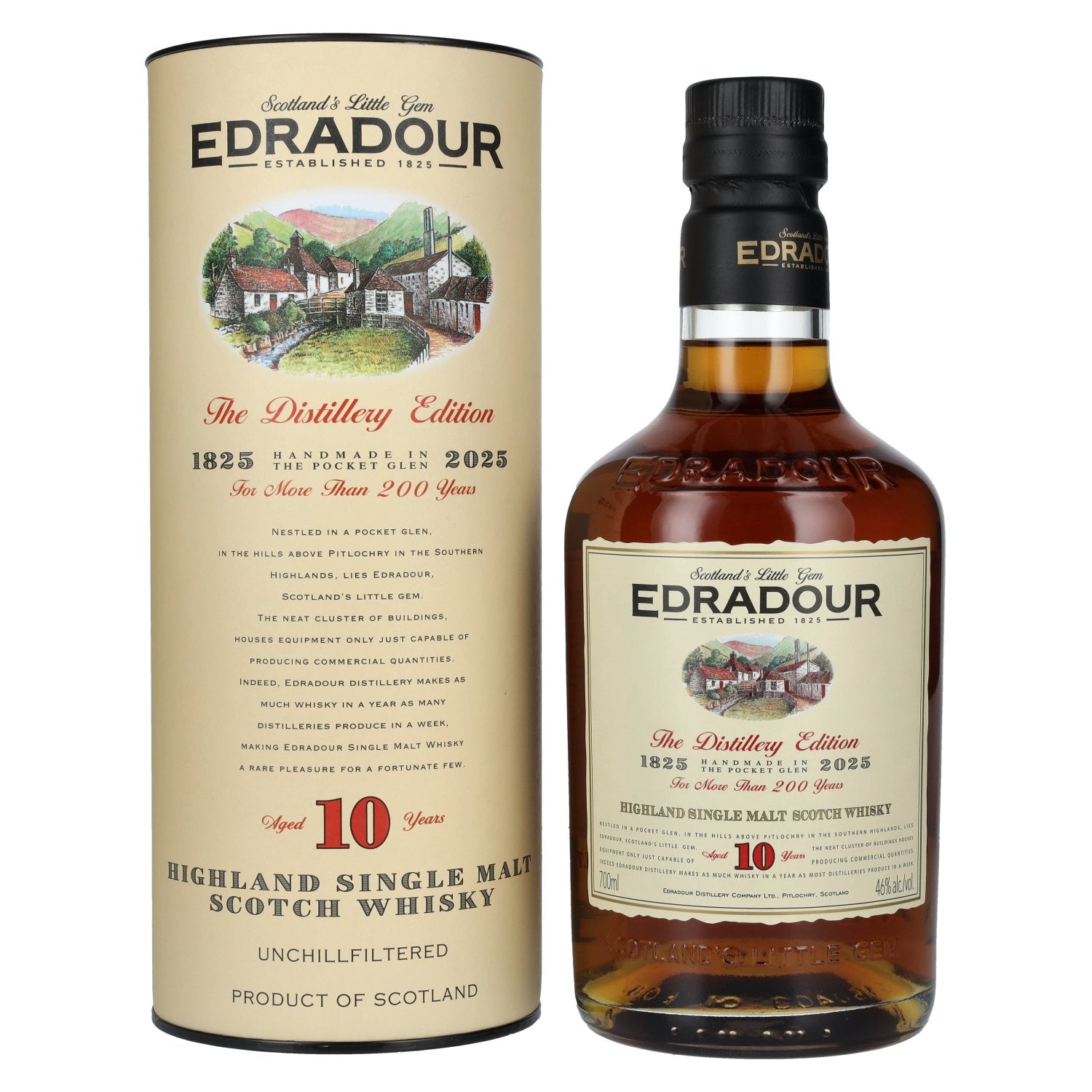 Edradour 10 Years Old 200 Years Distillery Edition 46% vol. 0,7l en boîte cadeau