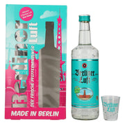 Berliner Luft DE FRISSE pepermuntlikeur 18% vol. 0,7 l in geschenkverpakking met 2 glazen
