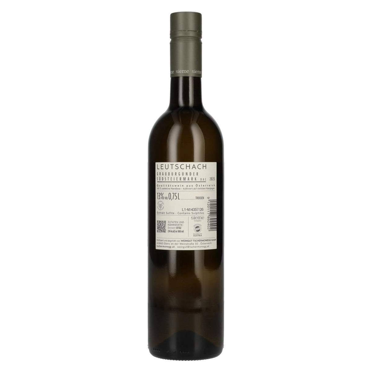 Tschermonegg Pinot Gris Leutschach Zuid-Stiermarken DAC 2025 13% vol. 0,75 l