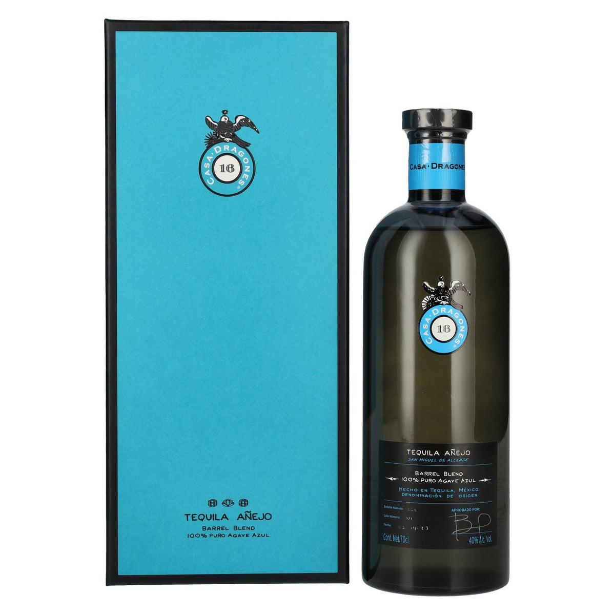 Casa Dragones Tequila AÑEJO Barrel Blend 100% Puro Agave Azul 40% Vol. 0,7l in Geschenkbox
