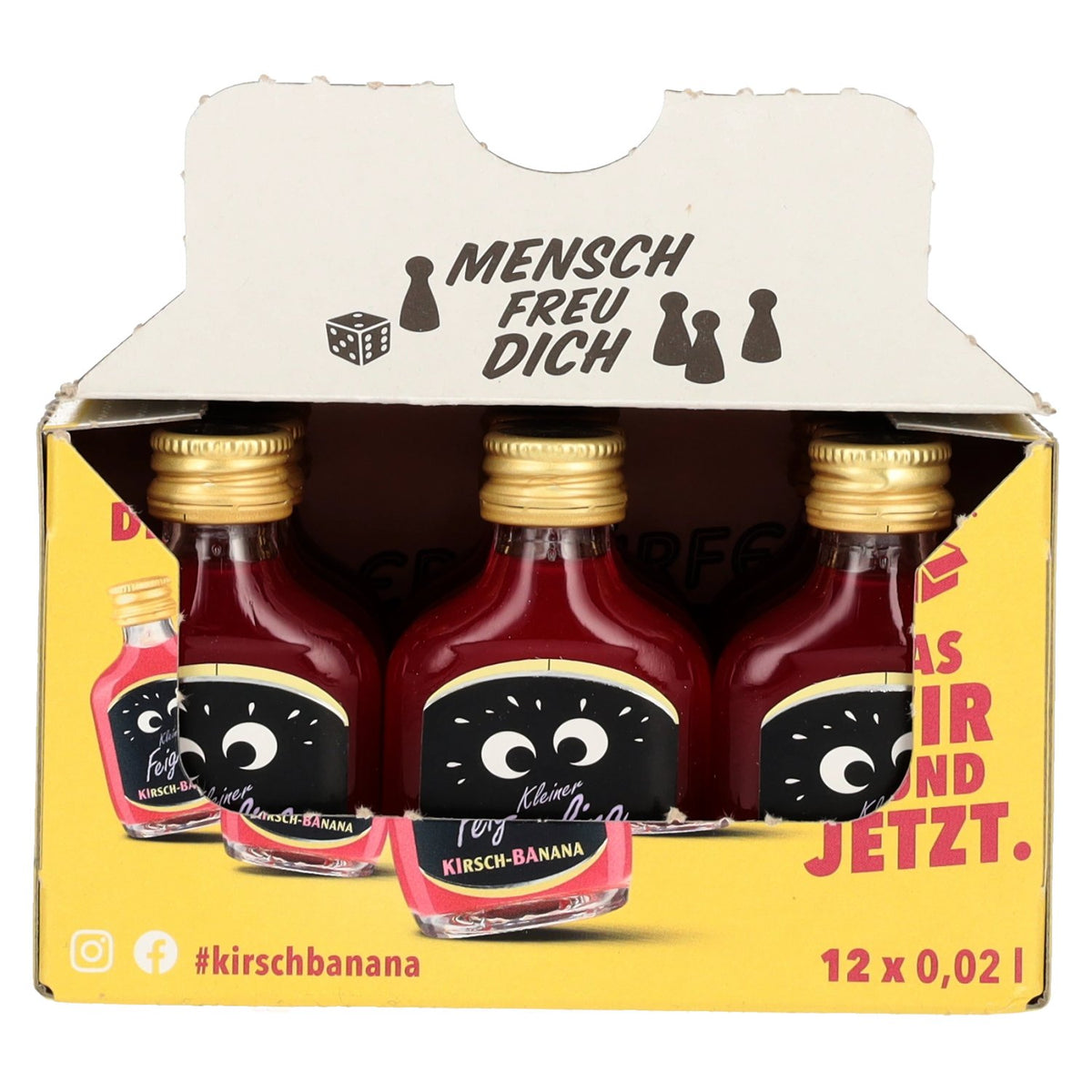 Kleiner Feigling Cherry &amp; Banana 15% ABV 12 x 0.02 l