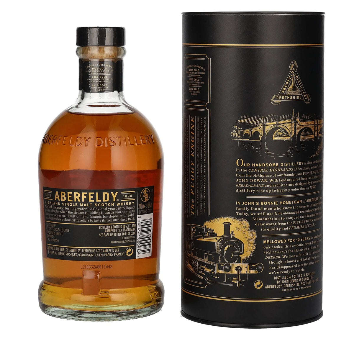 Aberfeldy 12 Years Old Highland Single Malt 40% vol. 0.7 l in a gift box