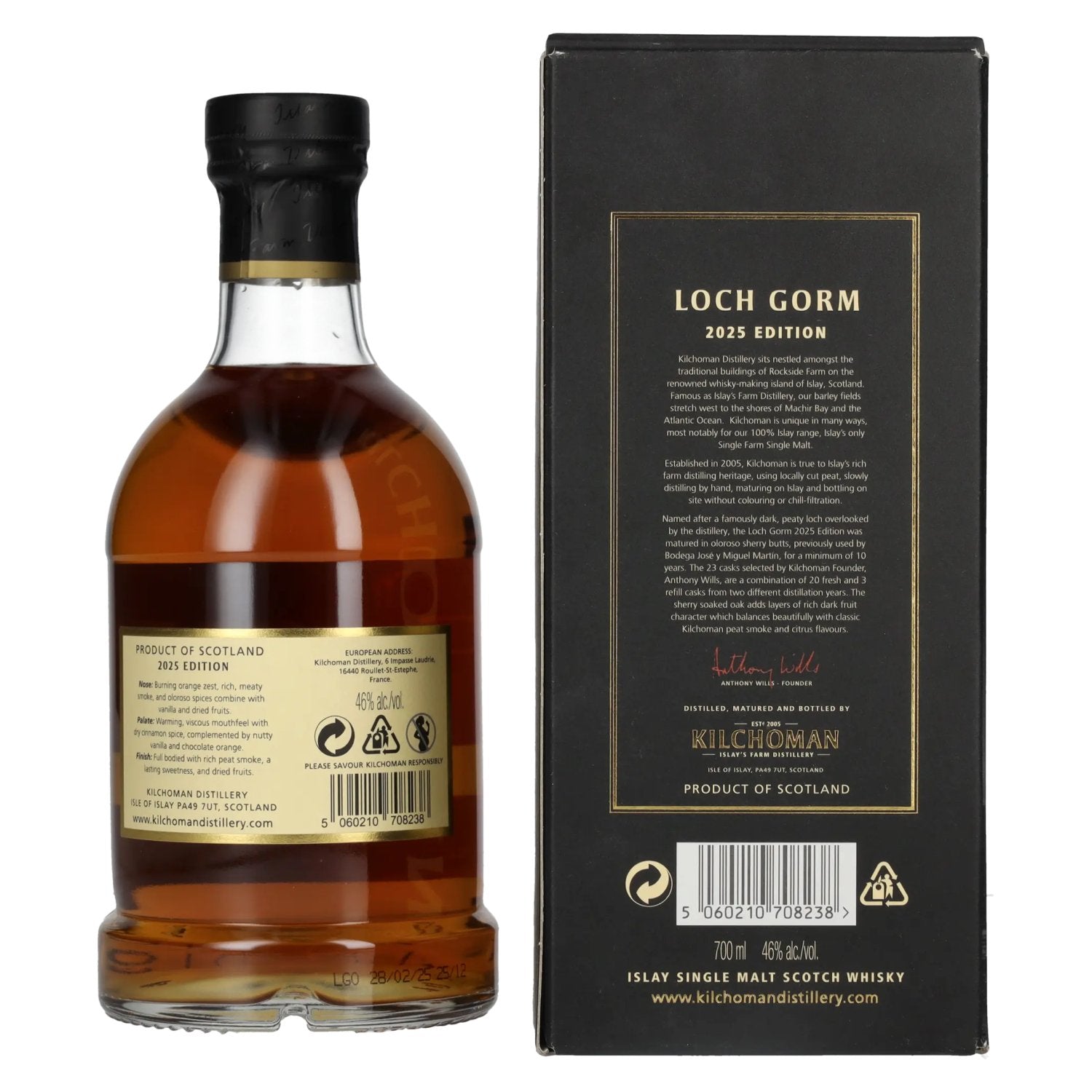 Kilchoman 10 Years Old LOCH GORM Limited Edition 2025 46% Vol. 0,7l in gift box