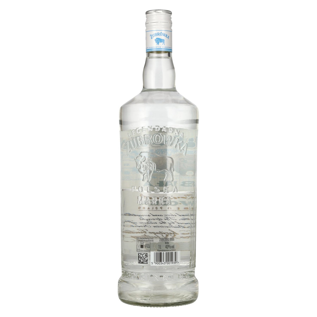 Zubrowka BIALA The Original Vodka 40% vol. 1 l