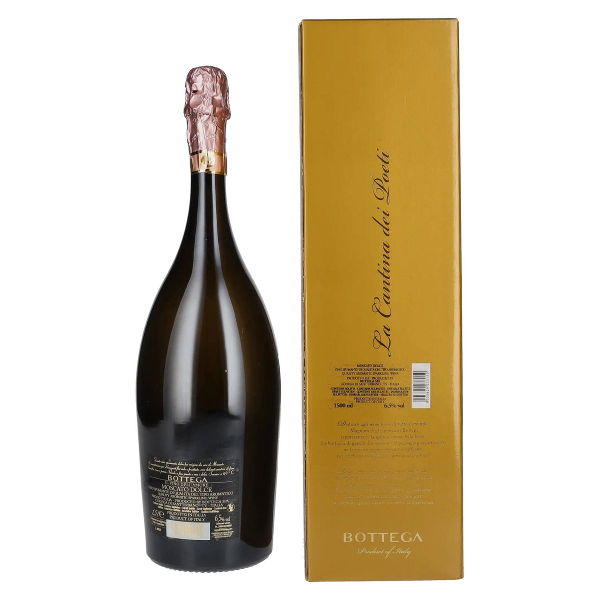 Bottega Petalo Moscato Il Vino dell'Amore 6,5 % vol. 1,5 l dans un coffret cadeau