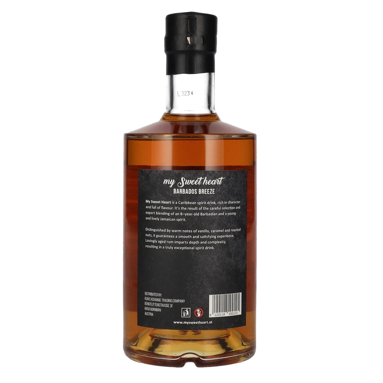 My Sweet Heart 8 Years Old Barbados Breeze Vanilla &amp; Carmel 40% Vol. 0,7l