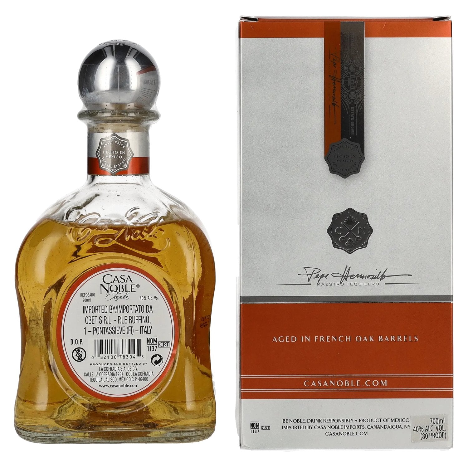 Casa Noble Tequila REPOSADO 100% de Agave Azul 40% Vol. 0,7l in gift box