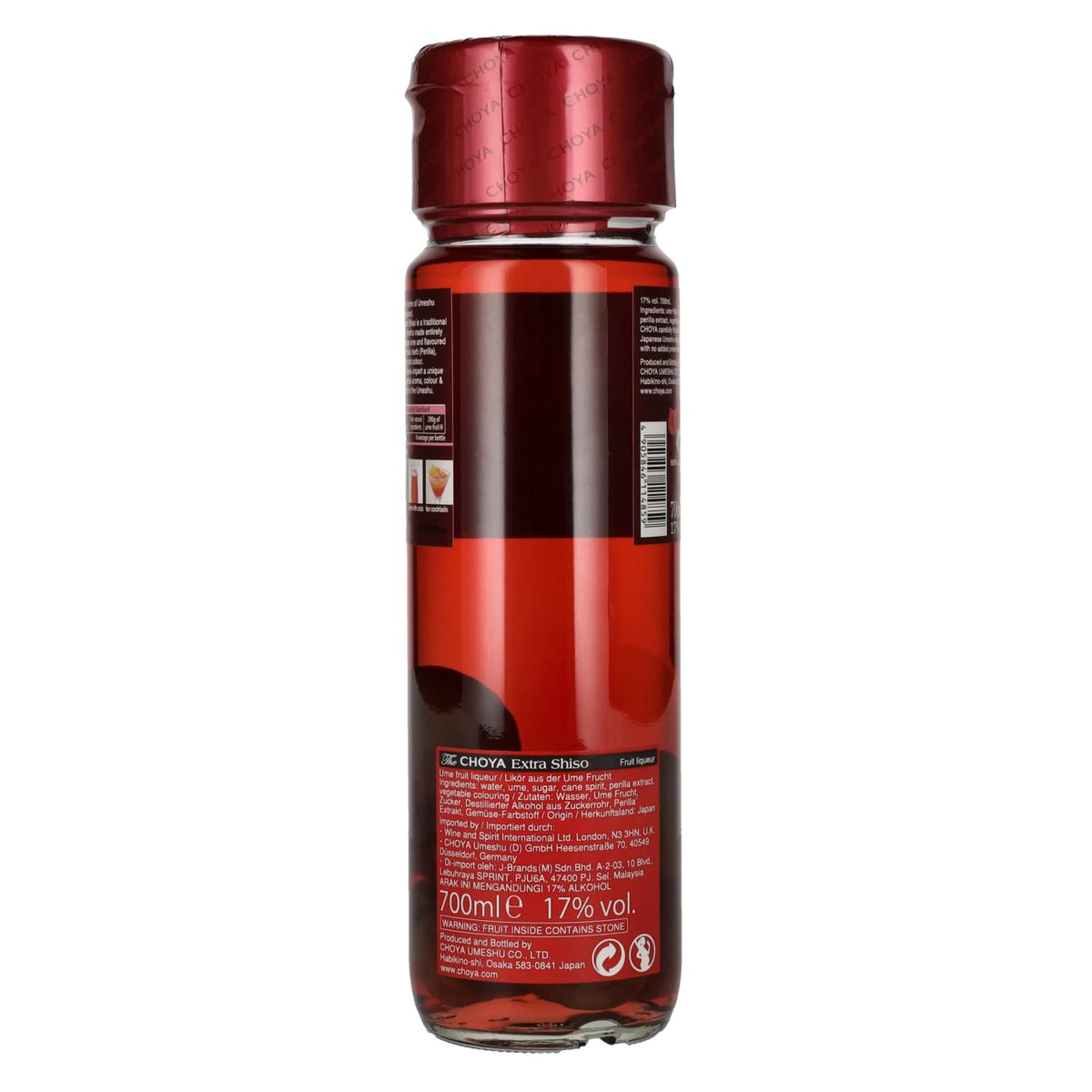 The Choya Extra Shiso Umeshu Red 17% vol. 0.7 l