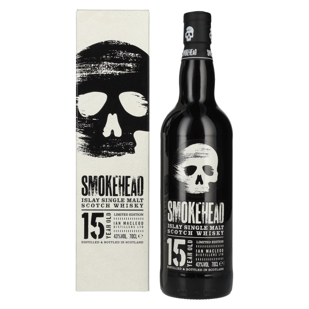 Smokehead 15 Years Old Islay Single Malt Whisky Limited Edition 43% vol. 0,7 l in geschenkverpakking