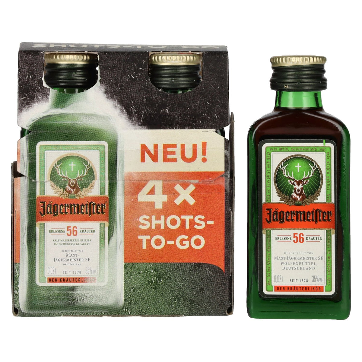 Jägermeister 35% vol. 4 x 0,02 l