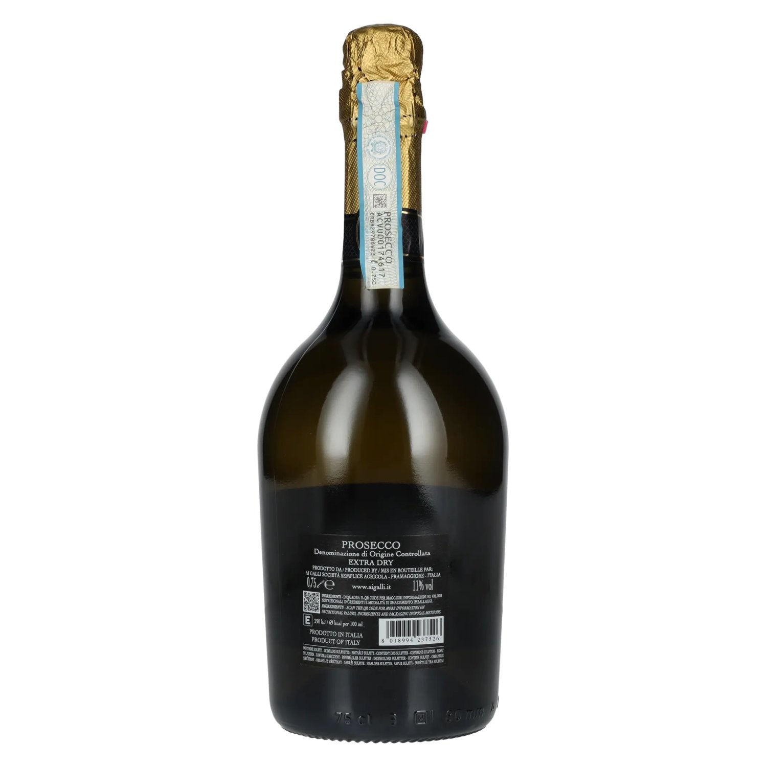 AI GALLI Prosecco Extra Dry DOC 11% Vol. 0,75l