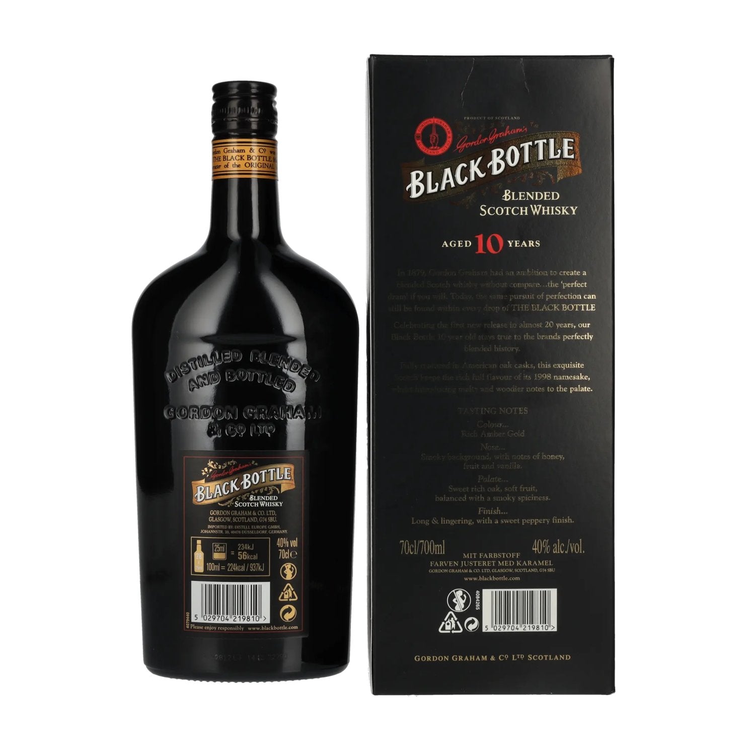 Black Bottle 10 Years Old Blended Scotch Whisky 40% Vol. 0,7l in Geschenkbox