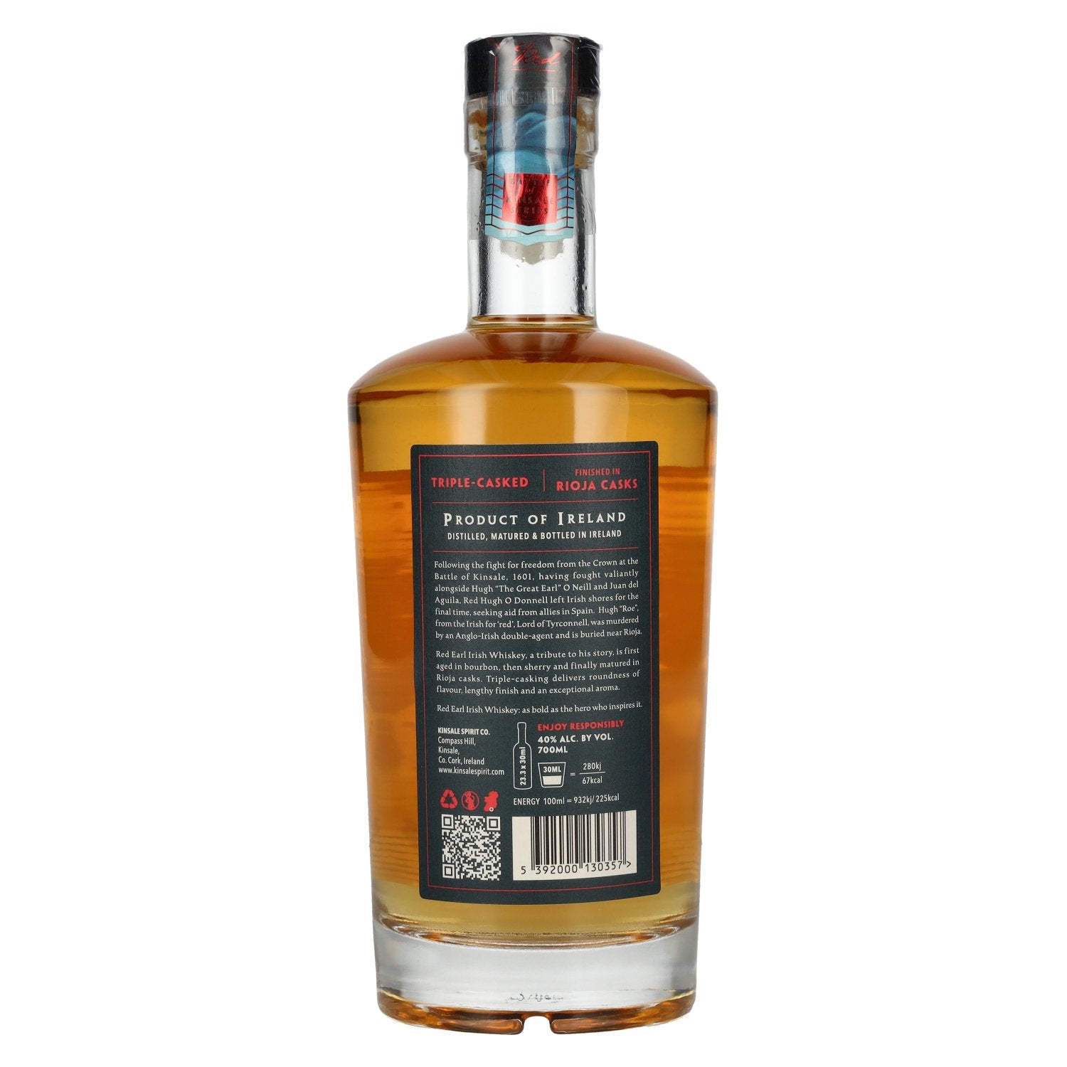 Kinsale RED EARL Irish Whiskey 40% Vol. 0,7l