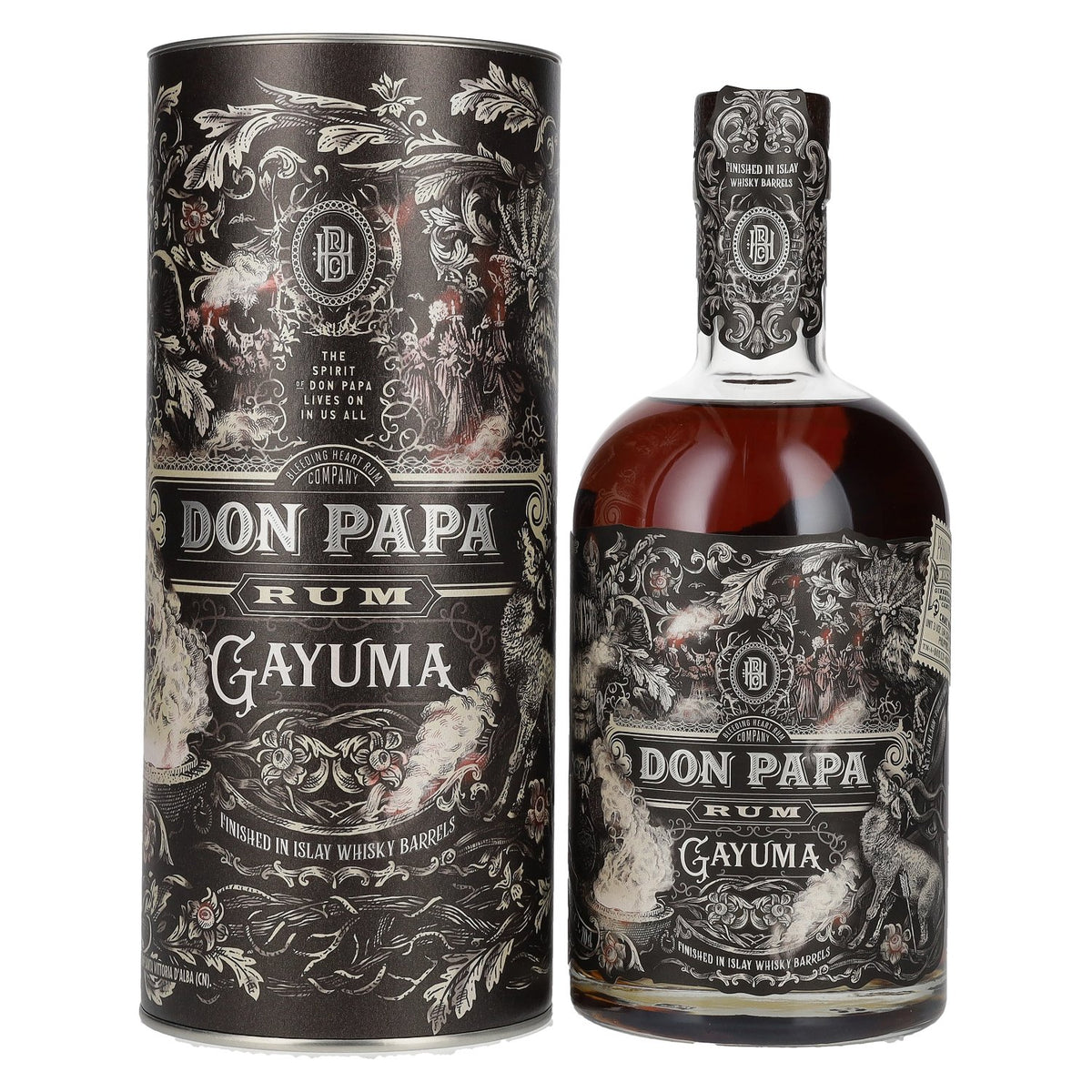 Don Papa GAYUMA Rum 40% ABV, 0.7 litres, in a gift box