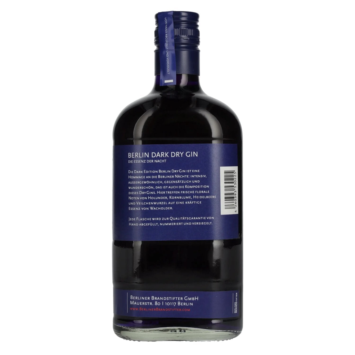 Berliner Brandstifter Berlin DARK Dry Gin Edition 1. 2025 43,3% vol. 0,7l