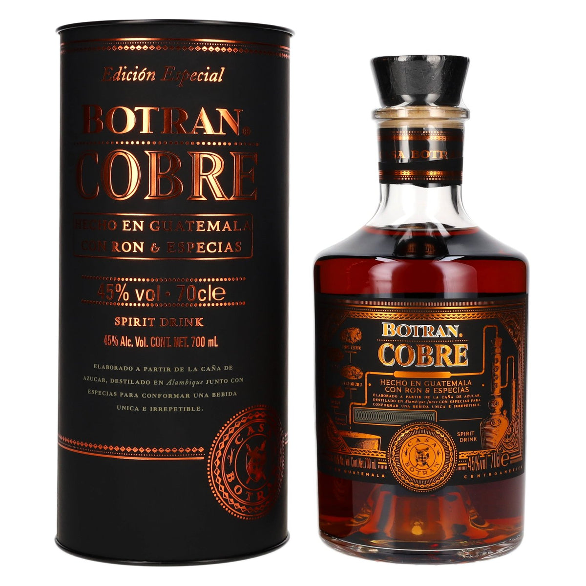 Botran Ron COBRE Spirit Drink Edición Especial 45% vol. 0,7 l in geschenkverpakking