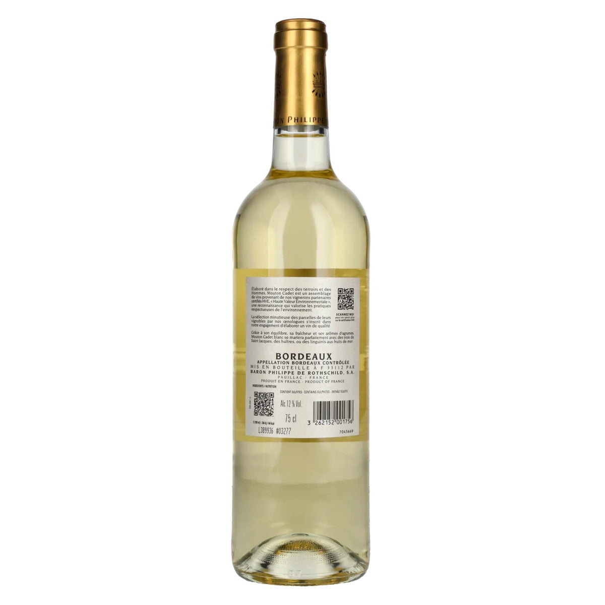 Baron Philippe de Rothschild MOUTON CADET Bordeaux Blanc 2024 12% vol. 0,75 l