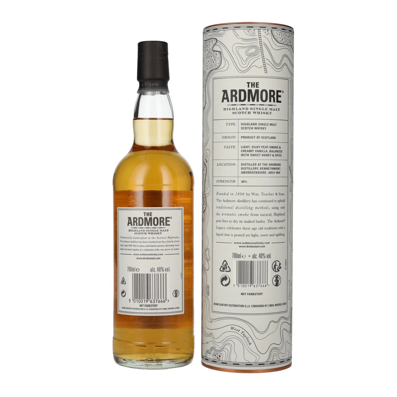 The Ardmore LEGACY Highland Single Malt 40% Vol. 0,7l en coffret cadeau
