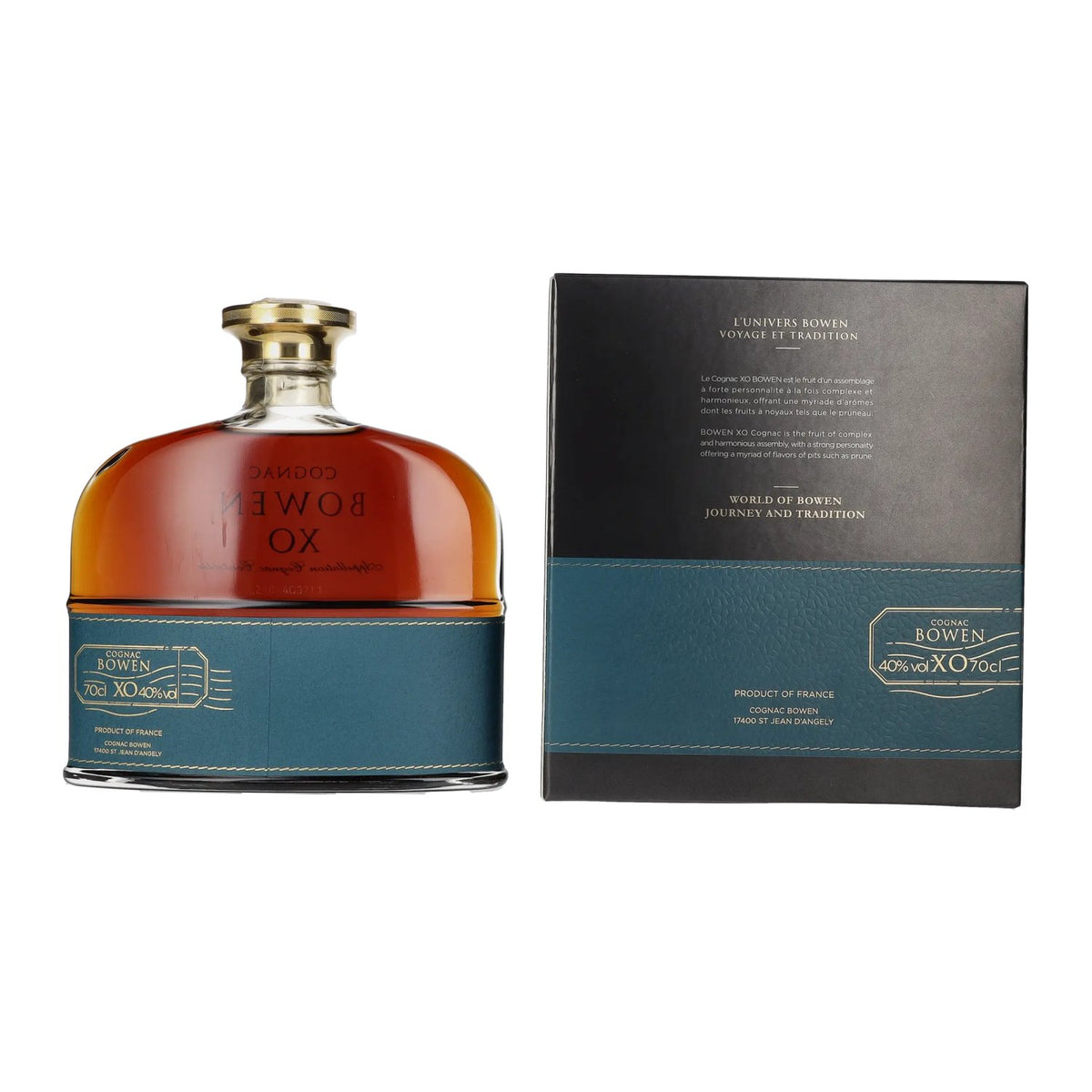 Bowen XO Cognac, 40% ABV, 0.7 litres, in a gift box