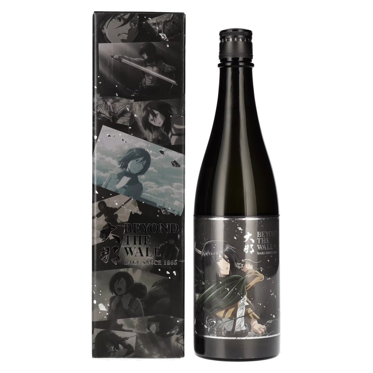 Attack on Titan x Beyond the Wall MIKASA Model Japanese Sake 15% ABV 0.72 l in a gift box