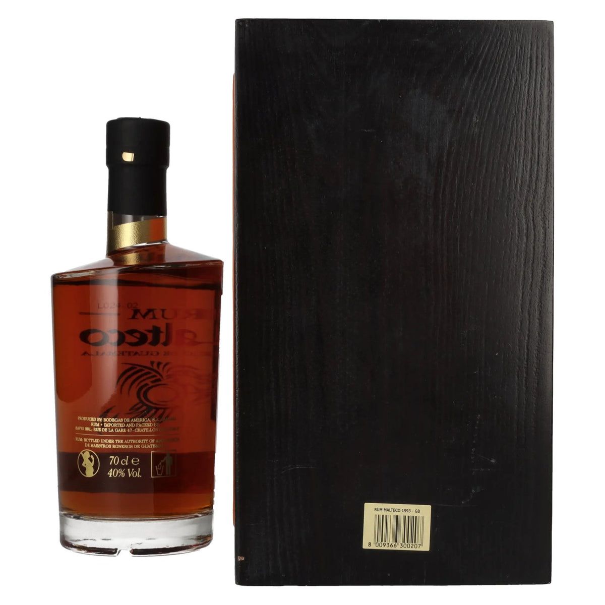 Ron Malteco SELECCIÓN 1993 40% ABV 0.7l in a wooden box