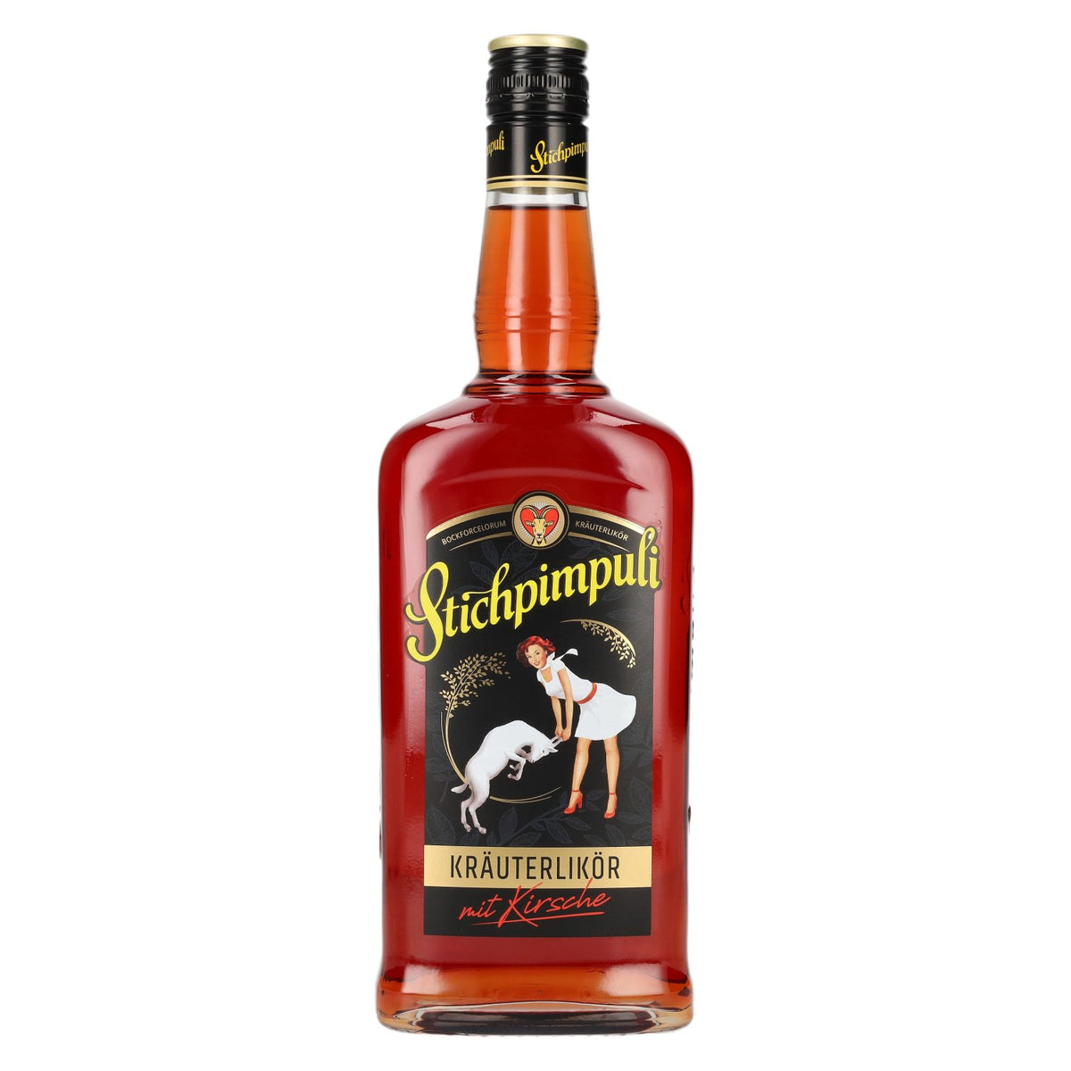 Stichpimpuli Bockforcelorum Kräuterlikör mit Kirsche 35% Vol. 0,7l