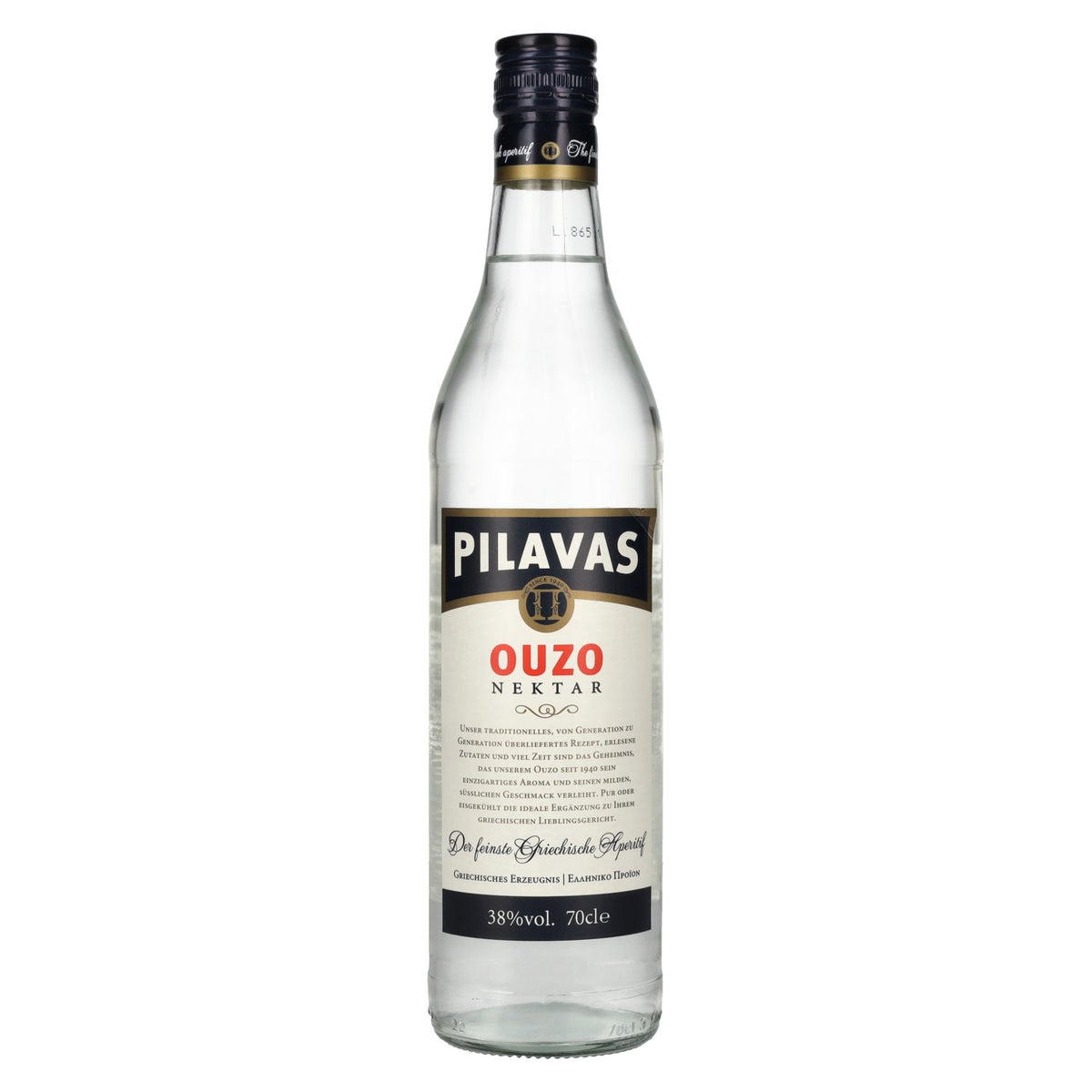 Ouzo Nektar Pilavas 38% vol. 0,7 l