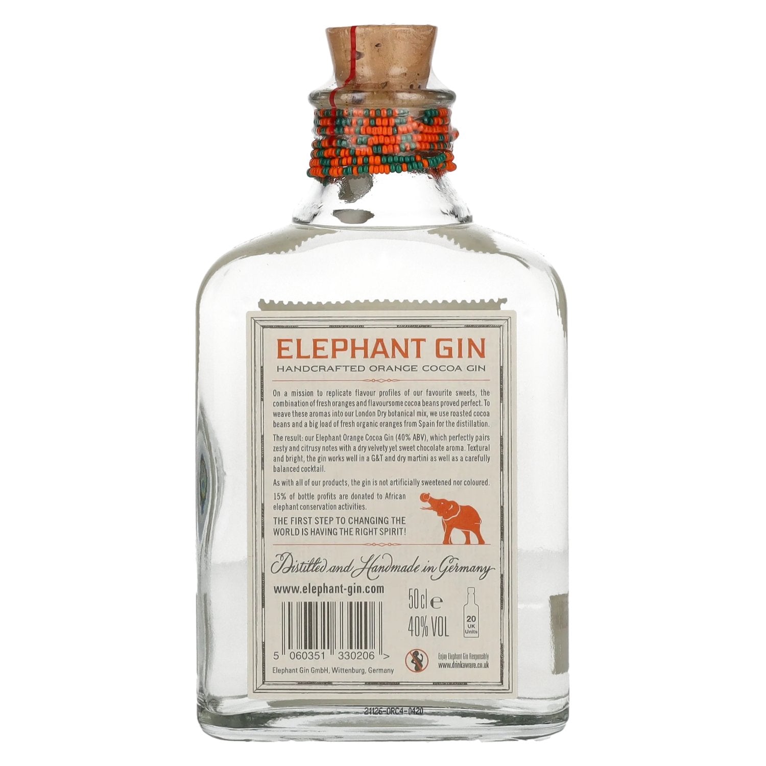 Elephant Gin Sinaasappel &amp; Cacao 40% Vol. 0,5l