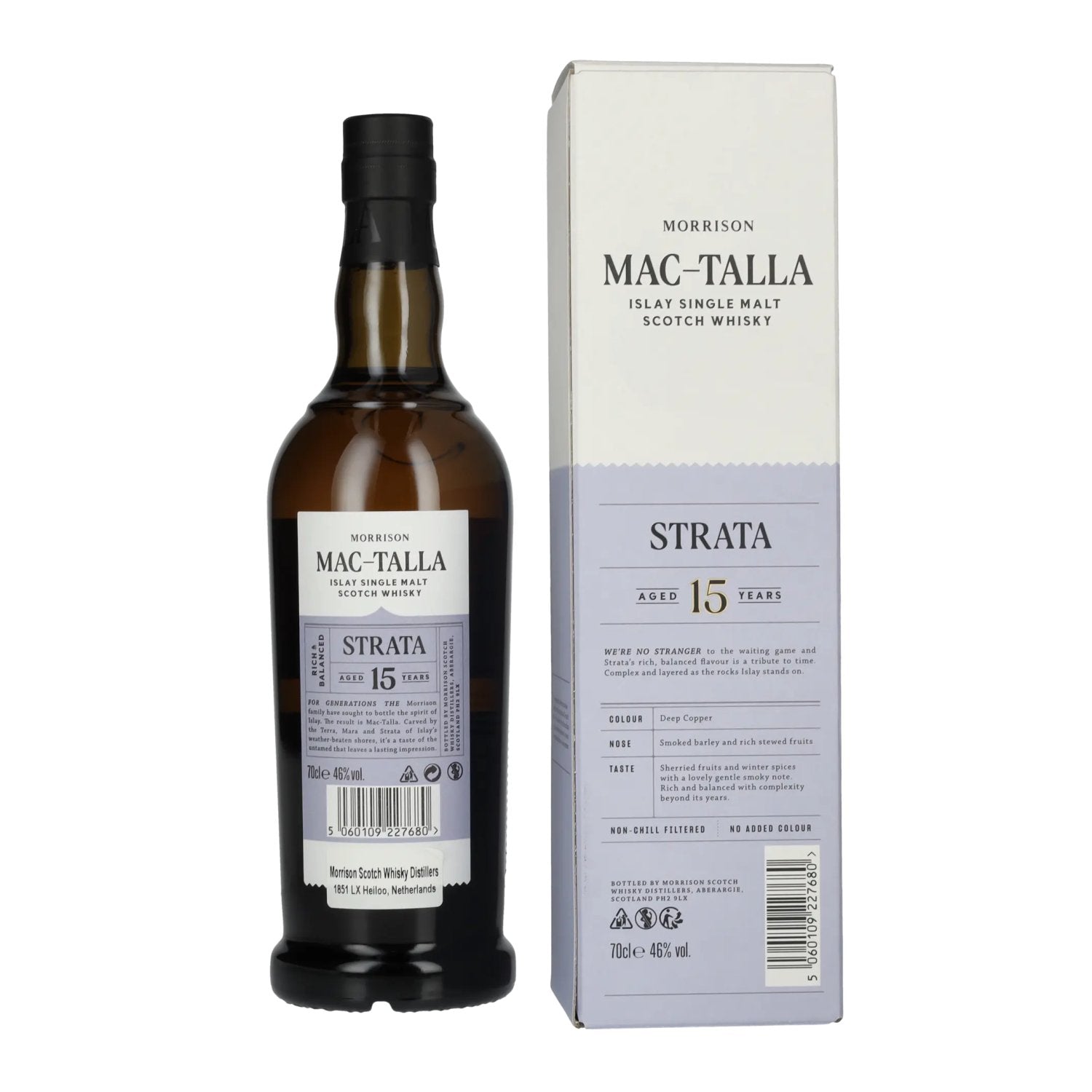 Mac-Talla Morrison 15 Years Old STRATA Islay Single Malt Whisky 46% Vol. 0,7l in gift box