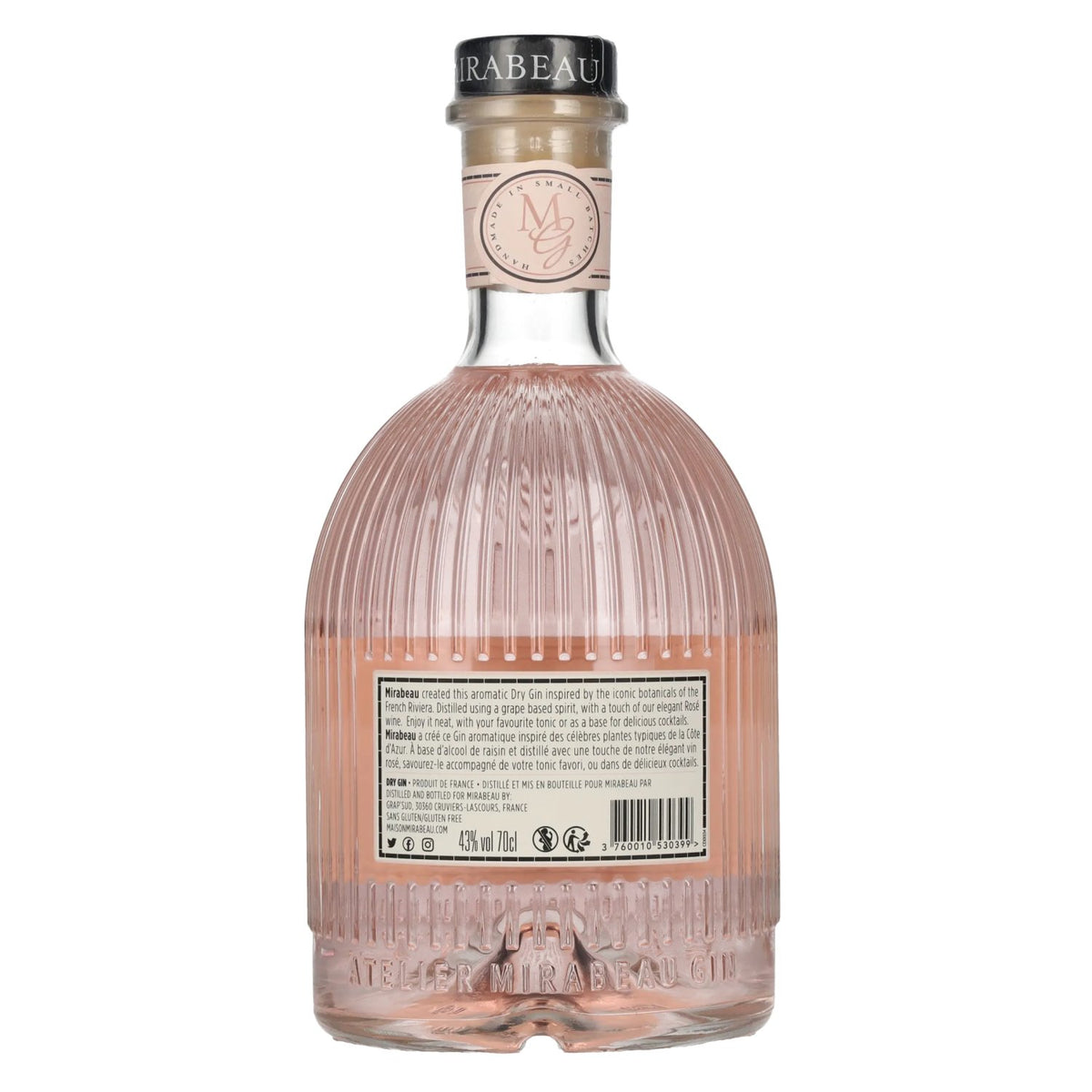 Mirabeau Dry Gin Rosé 43 % vol. 0,7 l